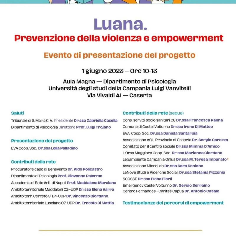 Luana: Prevenzione della violenza e empowerment - Acli Caserta (CE)