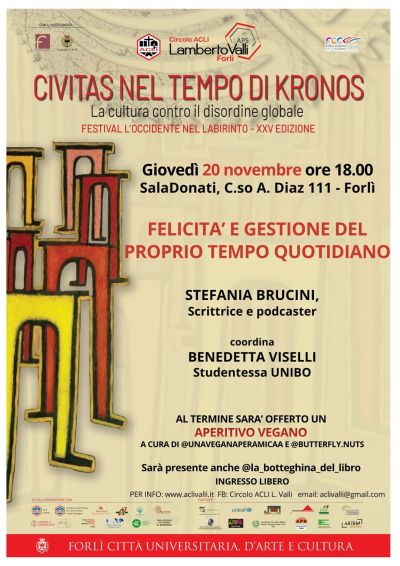 Felicità e gestione del proprio tempo quotidiano - Forlì - Circolo Acli L. Valli (FC)