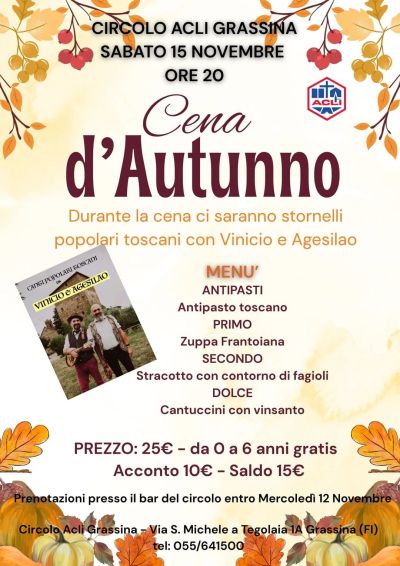 Cena d'Autunno - Grassina (FI) - Circolo Acli Grassina (FI)