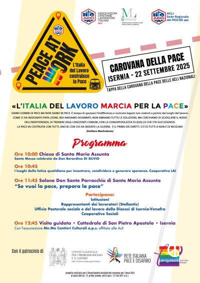 L'Italia del lavoro marcia per la pace - Isernia - Acli Molise