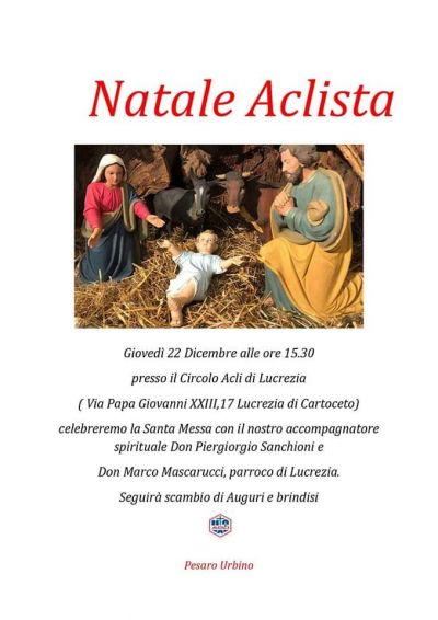 Natale Aclista - Acli Pesaro Urbino (PU)