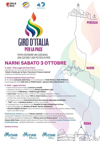 GIRO D'ITALIA PER LA PACE - NARNI (TR) - ASD ACLI IL PONTE NARNI