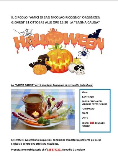 Bagna Cauda: Halloween - Circolo Acli San Nicolao (CN)