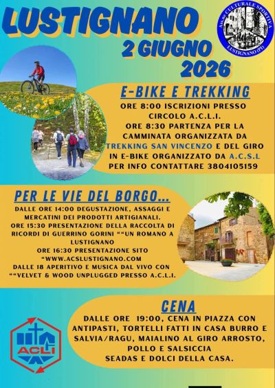 E-BIKE E TREKKING - PER LE VIE DEL BORGO - LUSTIGNANO (PI)