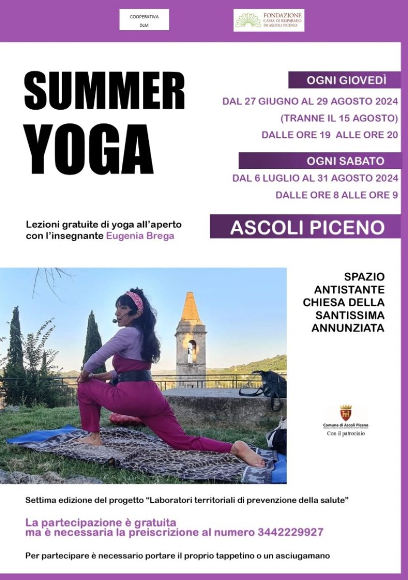 Summer Yoga - Unione Sportiva Acli Marche