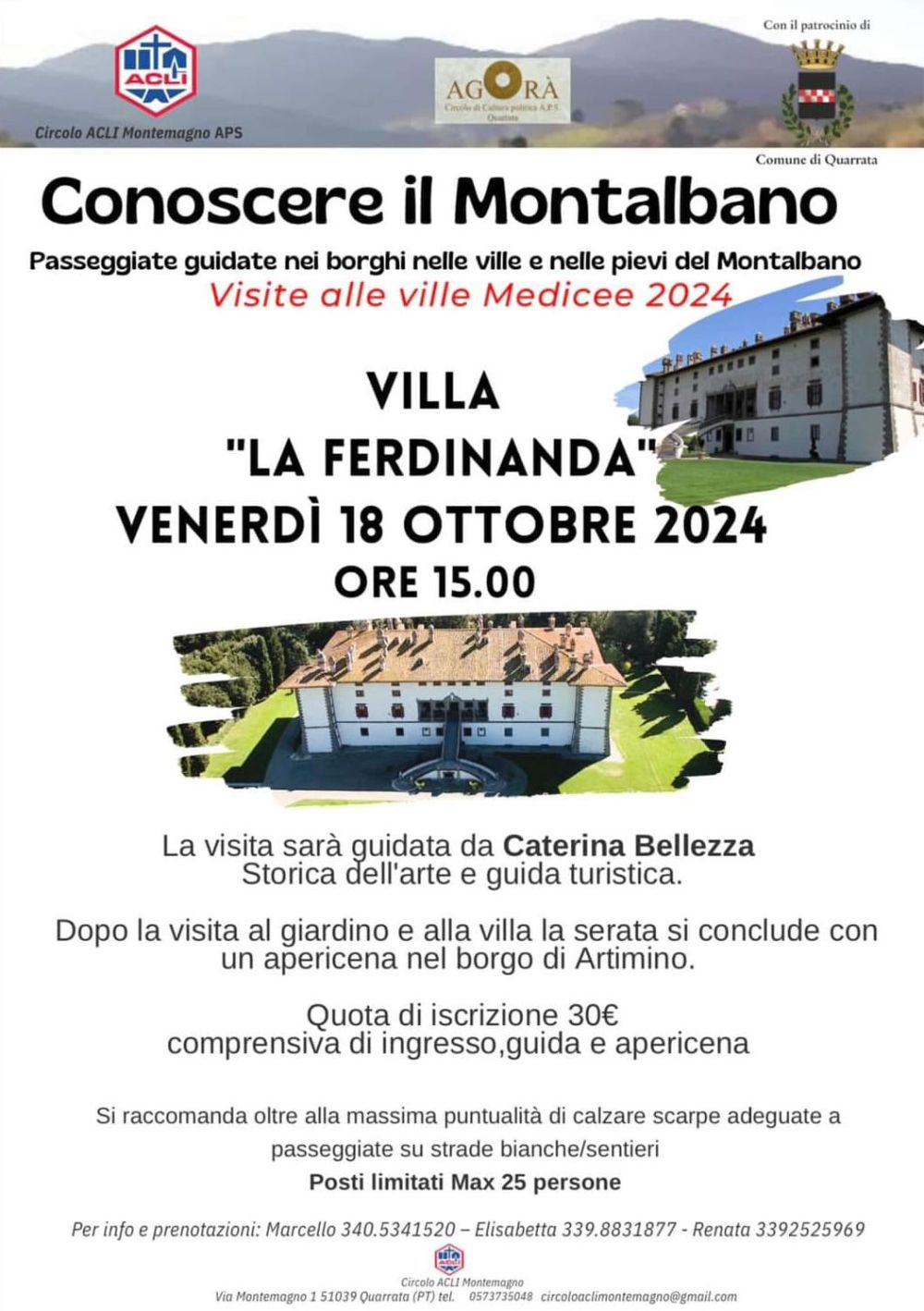 Conoscere il Montalbano - Circolo Acli Montemagno (PT)