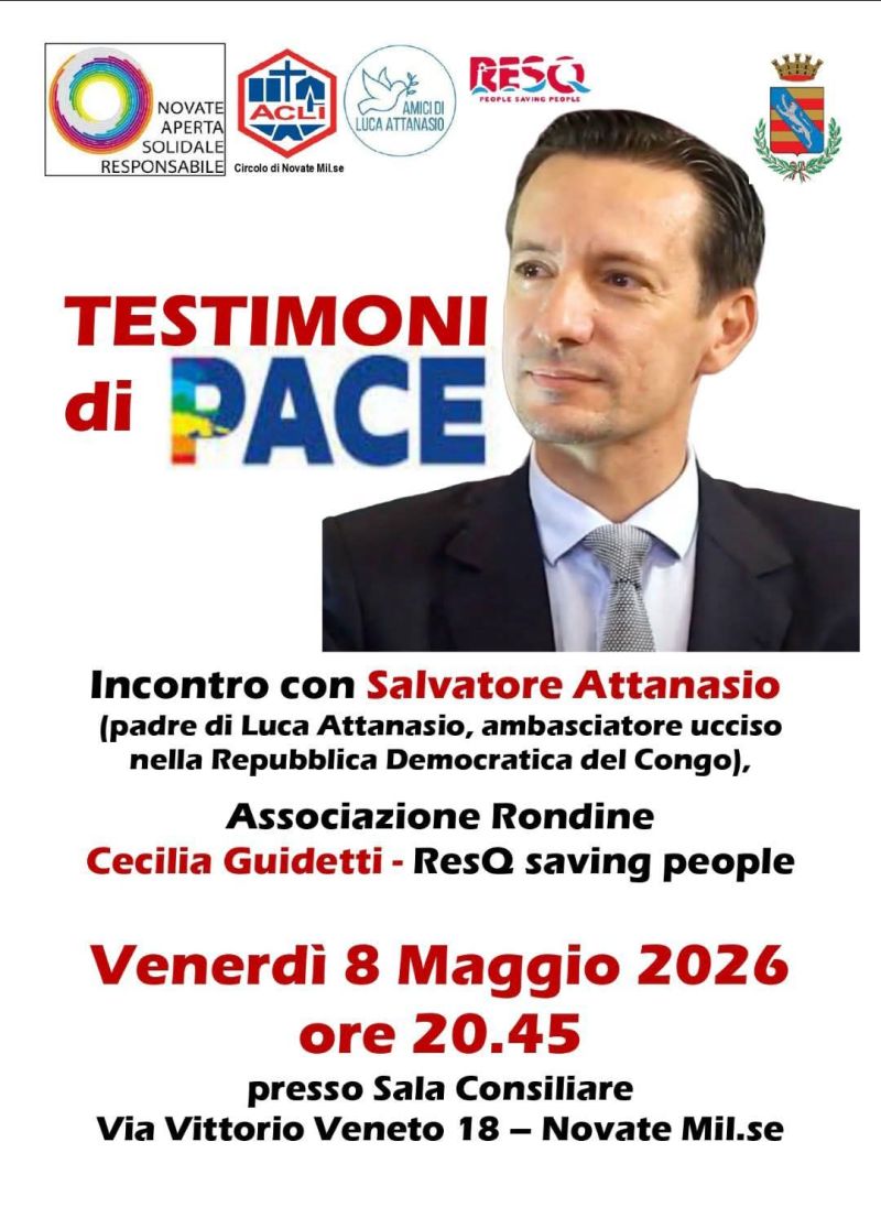 TESTIMONI DI PACE - INCONTRO CON SALVATORE ATTANASIO - NOVATE MILANESE (MI)