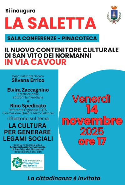 La cultura per generare legami sociali - San Vito dei Normanni (BR) - Circolo Acli Brindisi (BR)