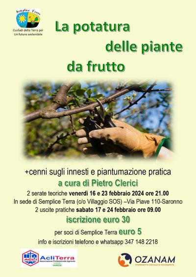 La potatura delle piante da frutto - Acli Terra Varese (VA)