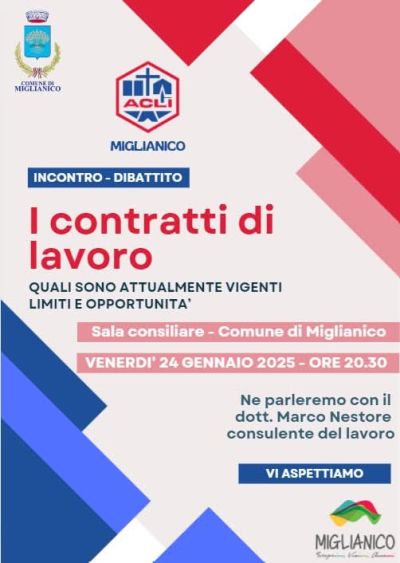 I contratti di lavoro - Circolo Acli Miglianico (CH)