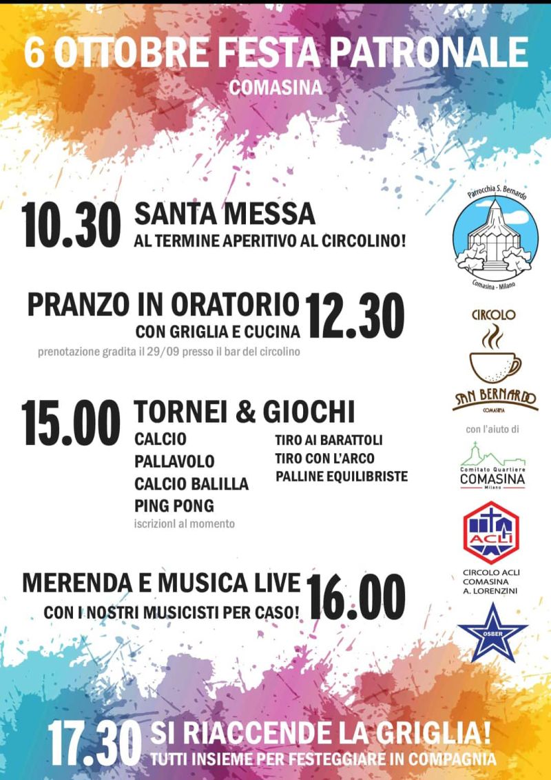 Festa Patronale - Circolo Acli Comasina (MI)