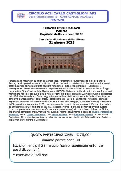 Gita a Parma - Circolo Acli Carlo Castiglioni (MI)