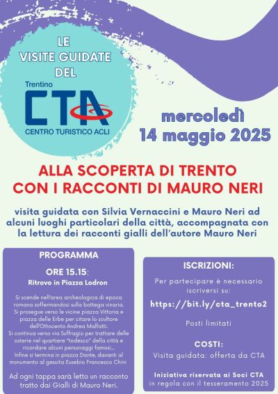 Alla scoperta di Trento con i racconti di Mauro Neri - CTA Trento (TN)