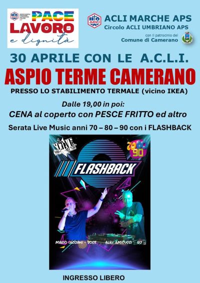Cena e Serata Live Music con i Flashback - Circolo Acli Umbriano (AN)