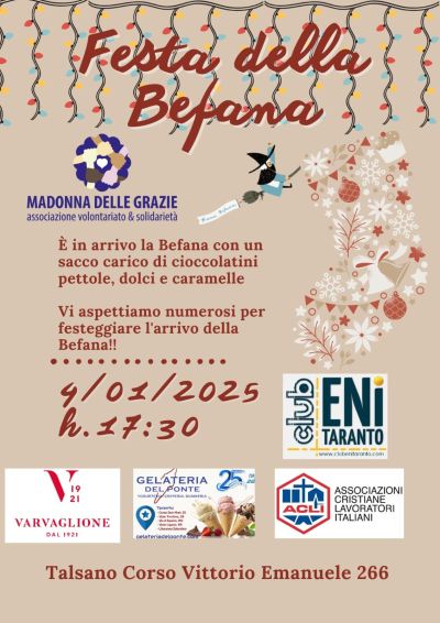 Festa della Befana - Circolo Acli Borgo Taranto (TA)