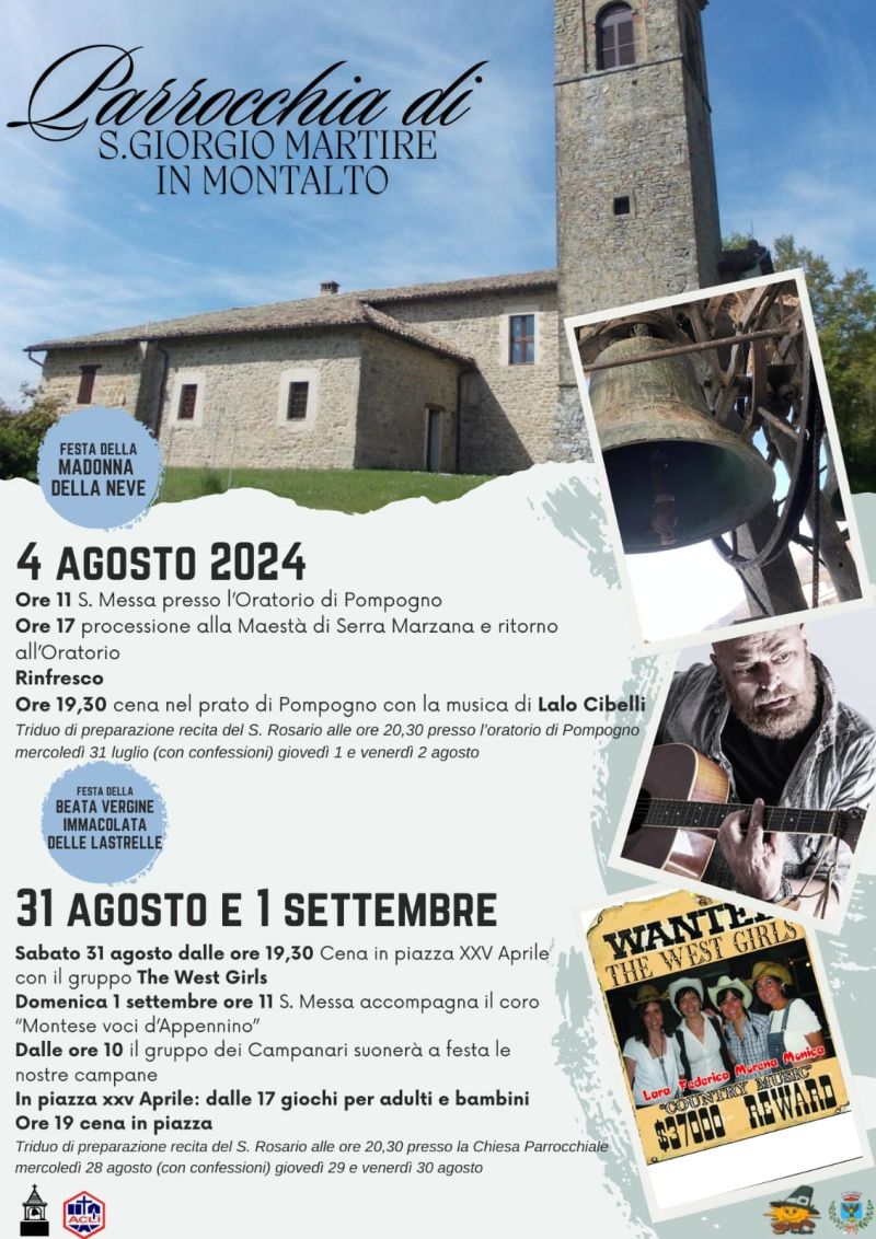 Festa della Madonna della Neve - Circolo Acli Amici di Montalto (MO)