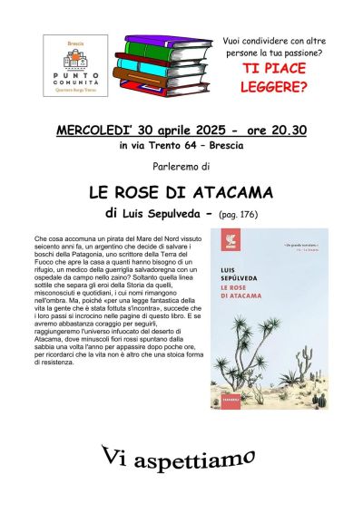Presentazione libro "Le rose di Atacama" - Circolo Acli Cristo Re (BS)