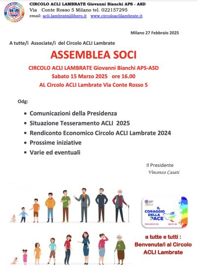 Assemble Soci - Circolo Acli Lambrate (MI)