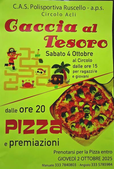 Caccia al Tesoro - Ruscello - Circolo Acli Ruscello (AR)
