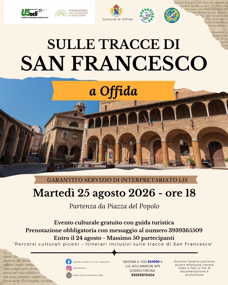 SULLE TRACCE DI SAN FRANCESCO - OFFIDA (AP) - US ACLI MARCHE