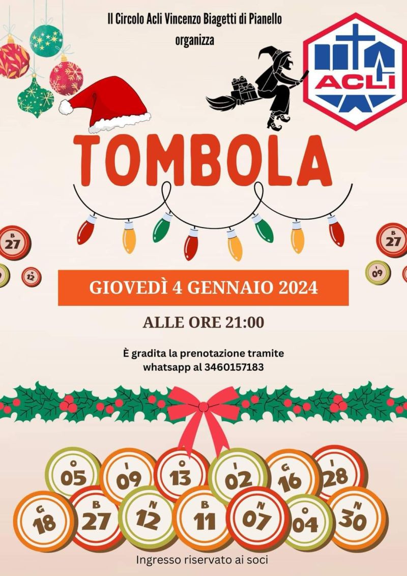 Tombola - Circolo Acli Pianello di Ostra (AN)