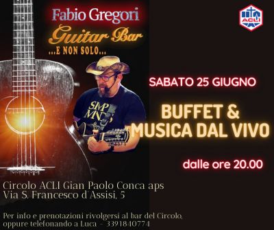 Fabio Gregori guitar bar e non solo - Circolo Acli Conca (CR)