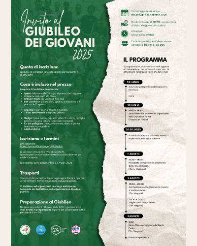 Giubileo dei Giovani 2025 - Roma - Giovani delle Acli