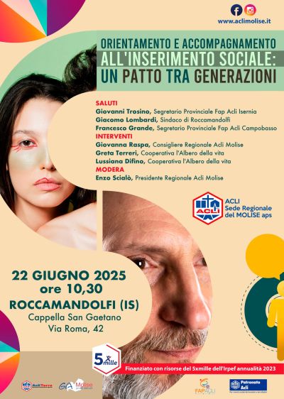 Orientamento e accompagnamento all'inserimento sociale: Un patto tra generazioni - Isernia - Acli Molise