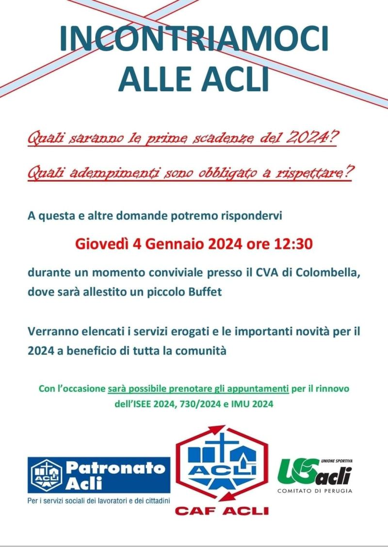 Inontriamoci alle Acli - Acli Perugia (PG)