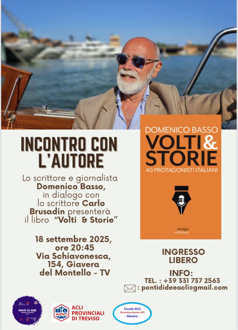 Incontro con l'autore - Giavera del Montello (TV) - Circolo Acli Giavera del Montello e Acli Treviso (TV)
