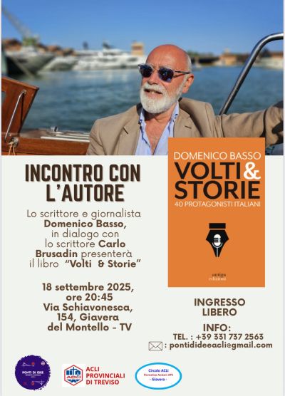 Incontro con l'autore - Giavera del Montello (TV) - Circolo Acli Giavera del Montello e Acli Treviso (TV)
