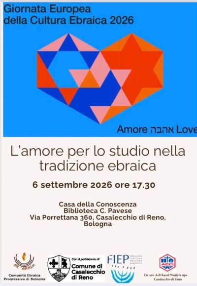 L'AMORE PER LO STUDIO NELLA TRADIZIONE EBRAICA - CASALECCHIO DI RENO (BO)