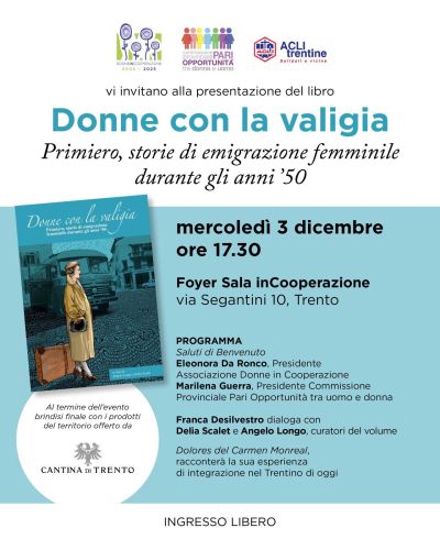 Presentazione del libro "Donne con la valigia" - Trento - Acli Trentine (TN)